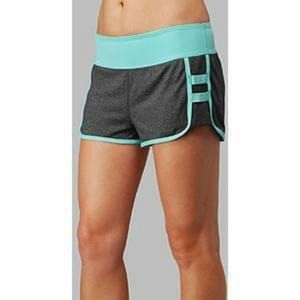 Lululemon Hot Yogi Short Angel Blue Coal EUC 8